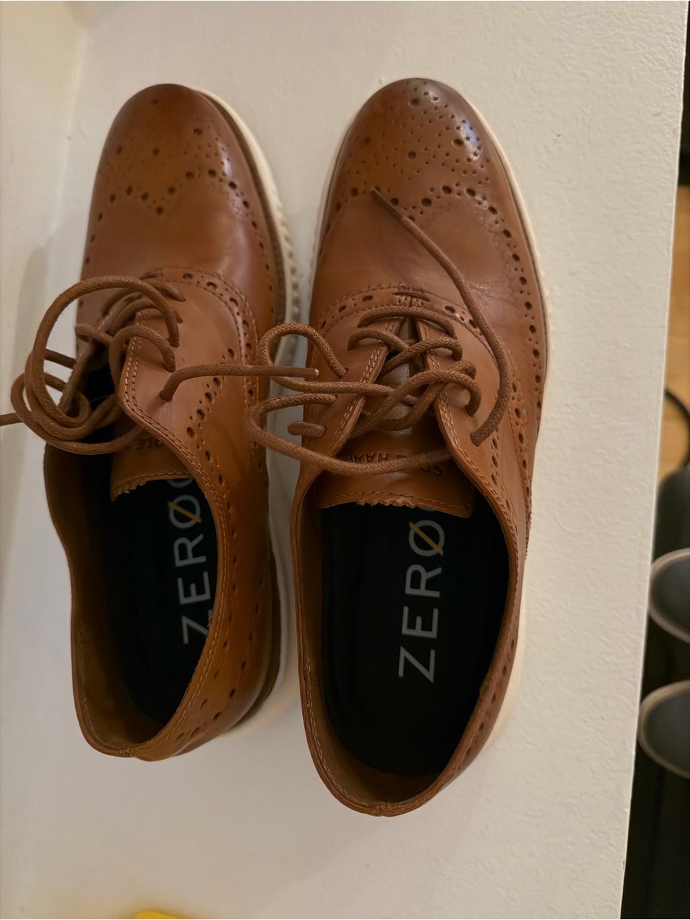 Men's Cole haan Tan Leather Wingtip Oxford Shoes